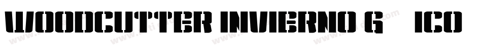 woodcutter invierno g__ico字体转换
